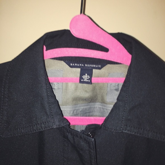 Banana republic black trench coat - Picture 4 of 4